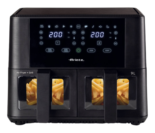 Ariete Air Fryer Dual Window 463100 2x4,5L - 1616371 - zdjęcie